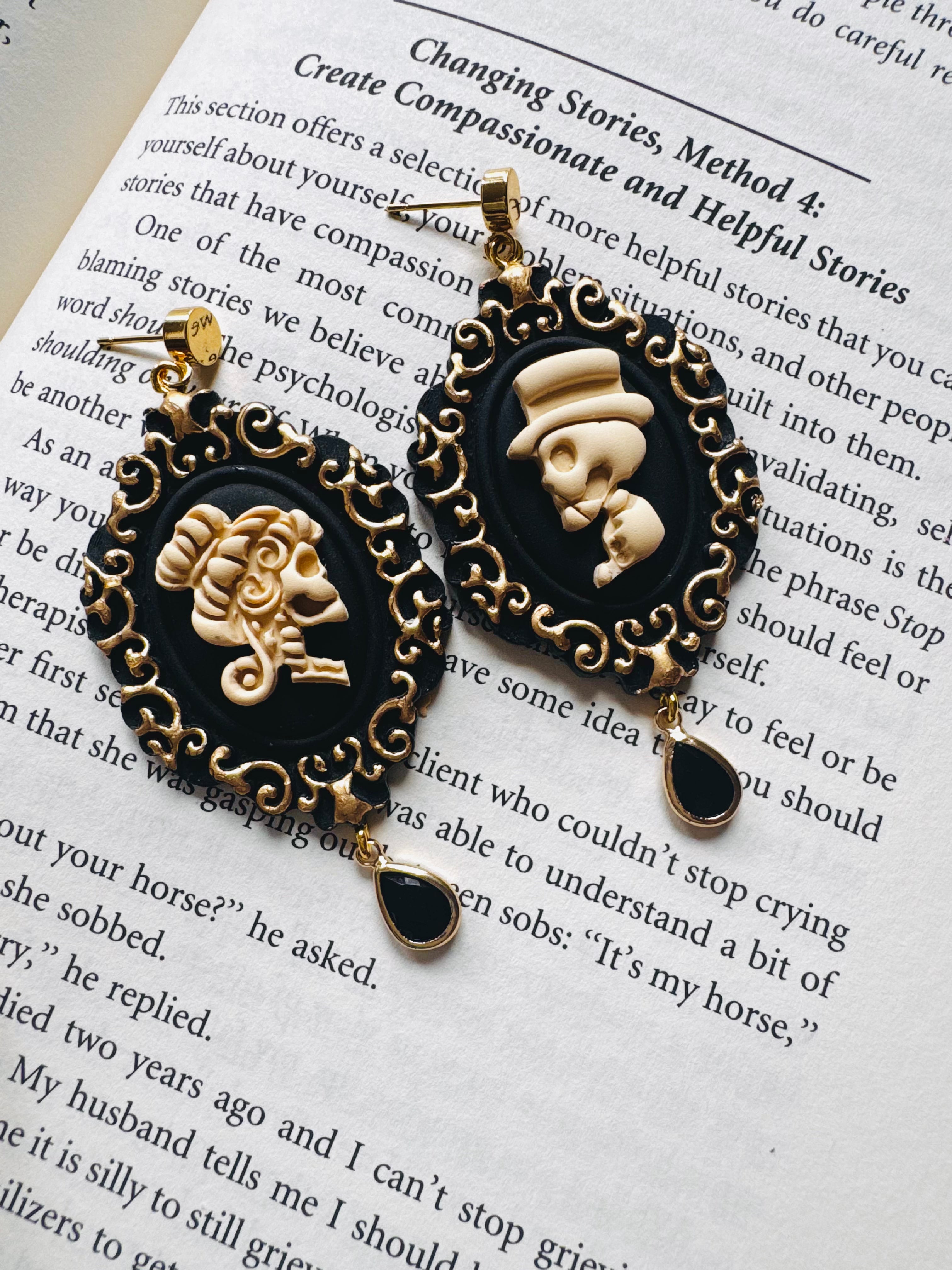 Victorian Cameo Skeleton Portraits