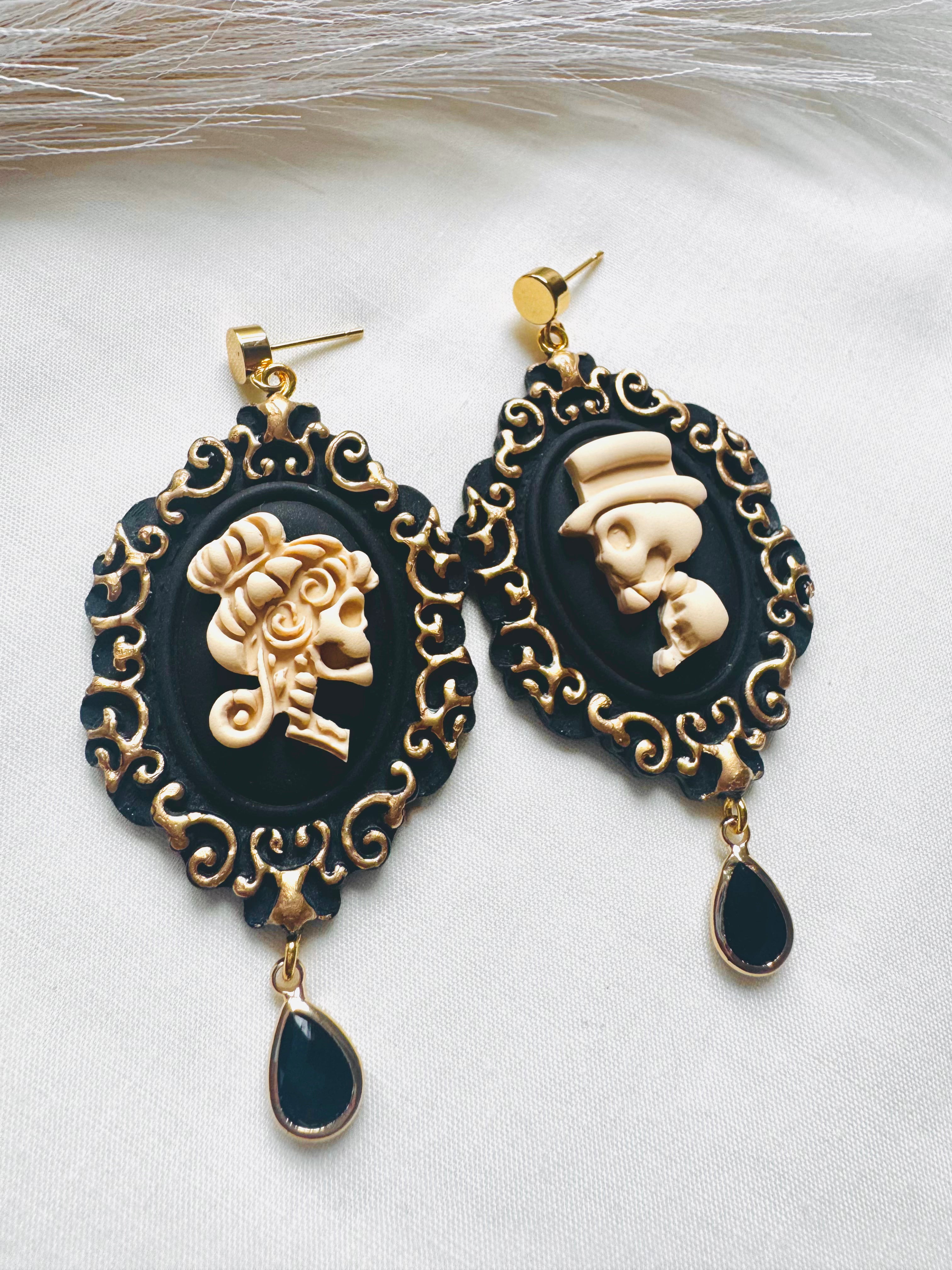 Victorian Cameo Skeleton Portraits