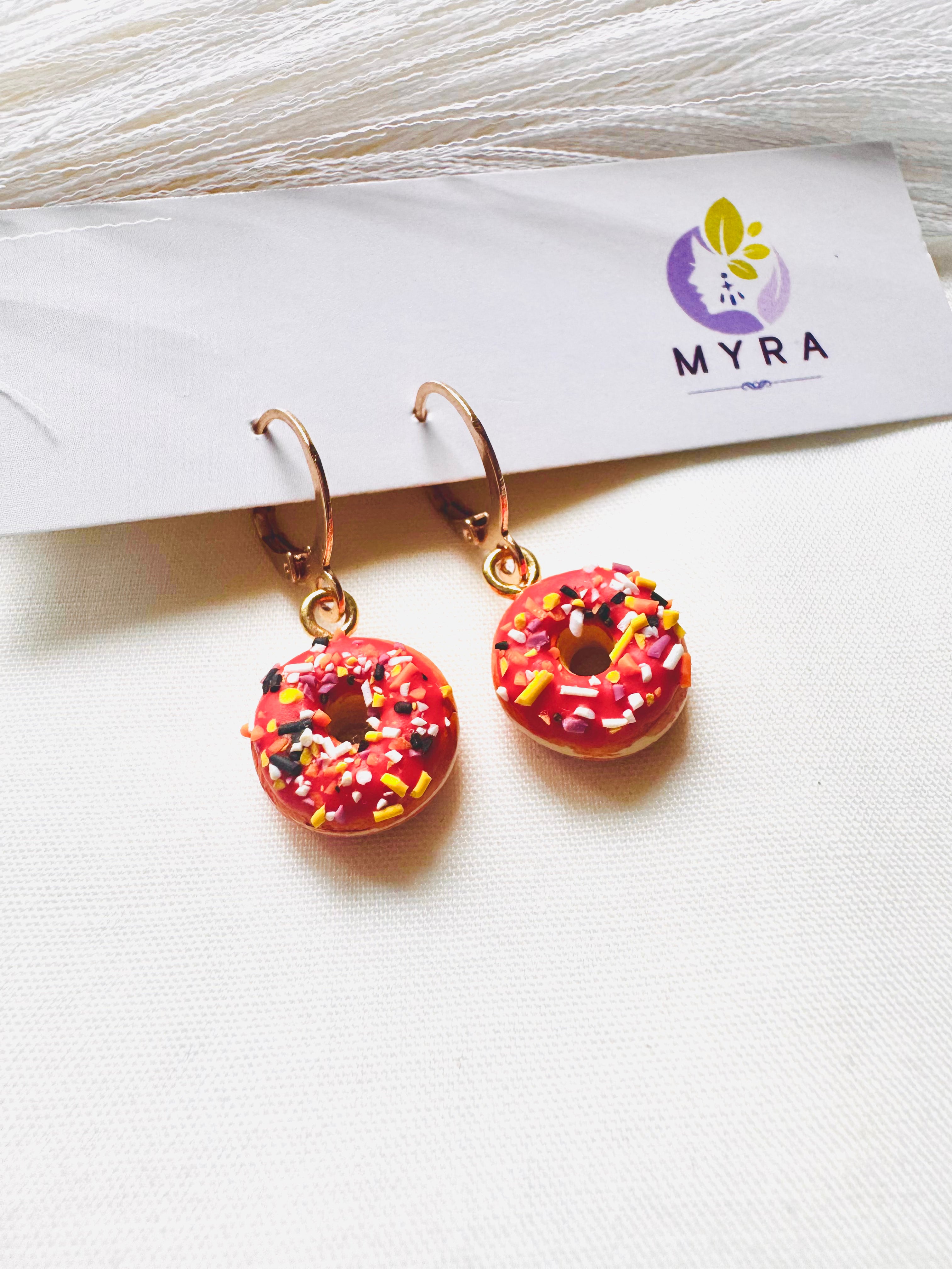 Halloween Donut Earrings