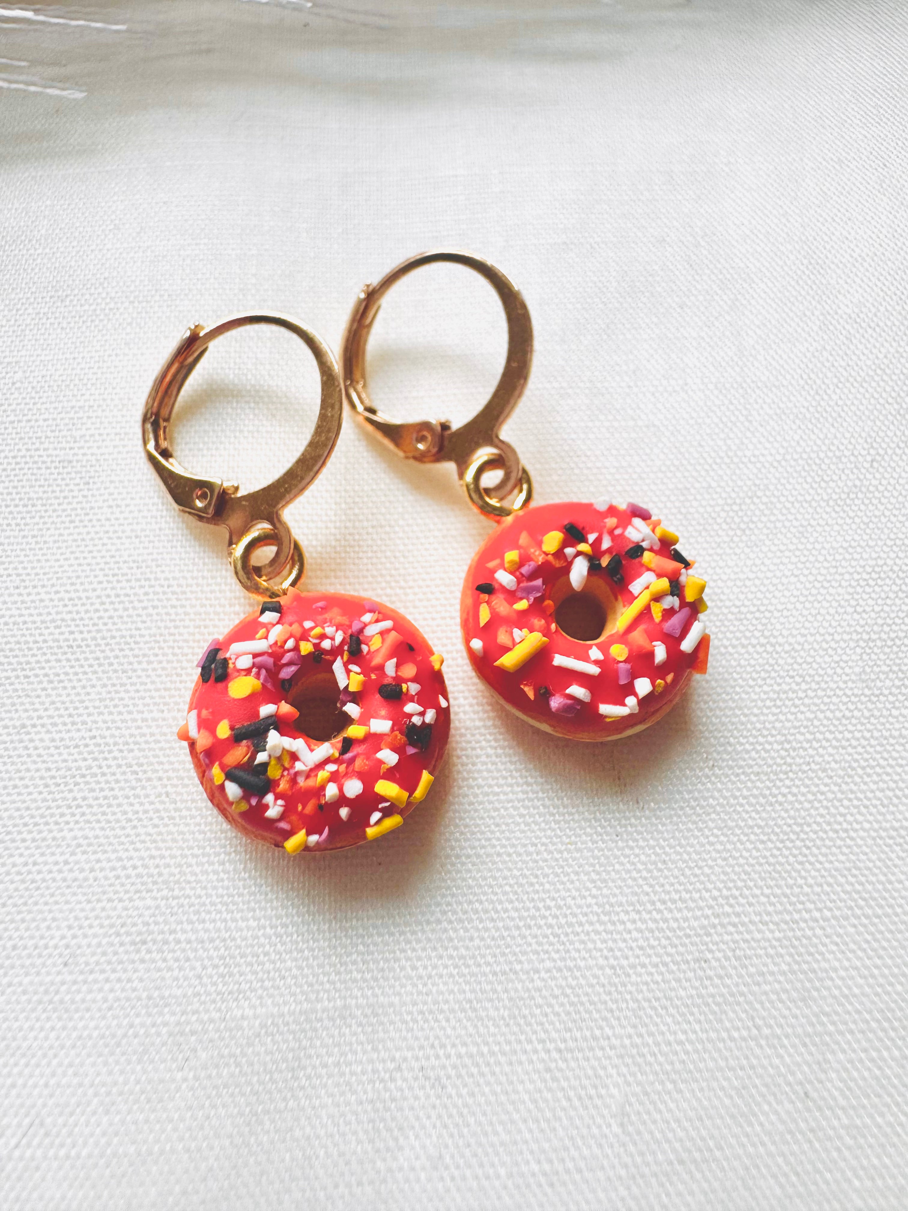 Halloween Donut Earrings