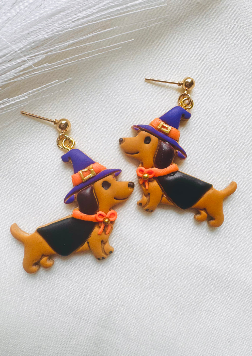 Halloween Dachshund Earrings