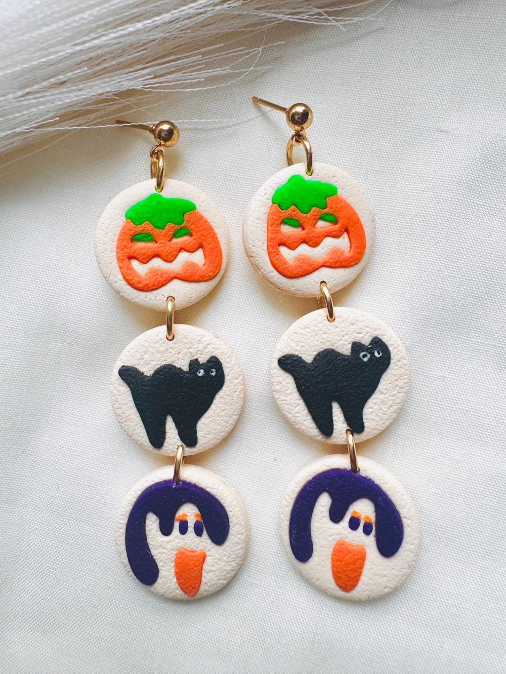 Halloween Cookie Trio Earrings