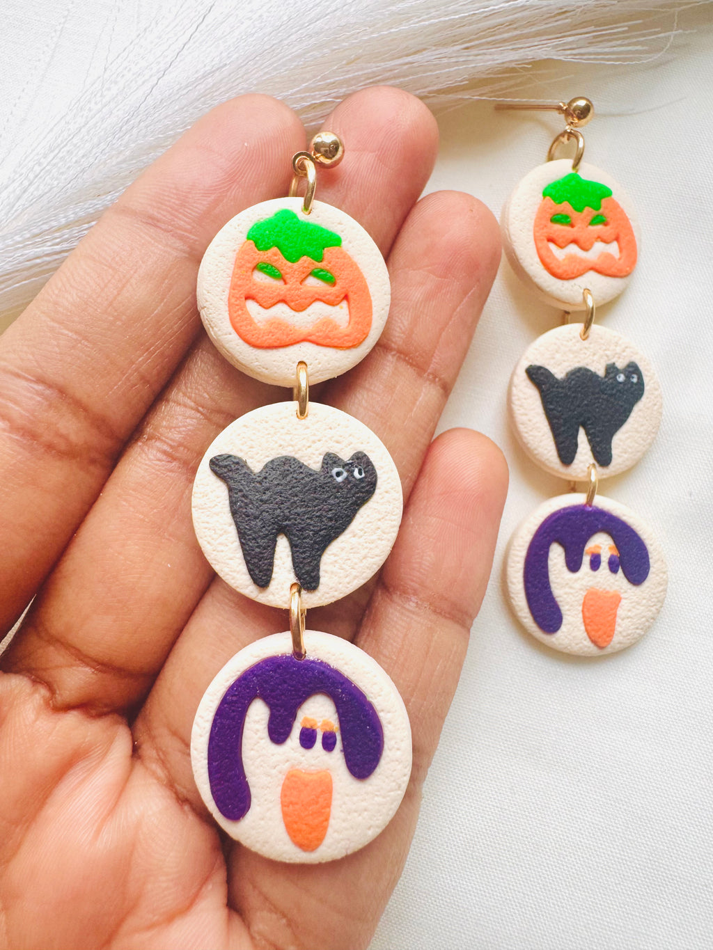 Halloween Cookie Trio Earrings